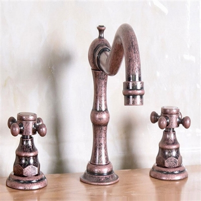 Ceramic Cross Handle Bathroom Faucets